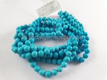 Turquoise Smooth Round Ball Beads