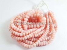 Pink Opal Shaded Smooth Roundelle Beads