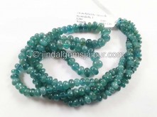 Blue Grandidierite Smooth Roundelle Beads -- GRDRT66 Blue Grandidierite Smooth Roundelle Beads -- GRDRT66