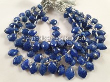 Lapis Faceted Dolphin Pear Beads --  LAP39