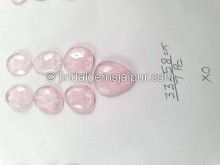 Pink Morganite Rose Cut Slices -- DEMRGT11
