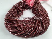 Rhodolite Cut Cube Beads