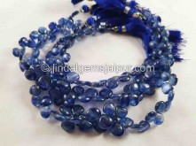 Kyanite Smooth Heart Beads -- KNT23