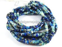 Afghanite Step Cut Bolt Shape Beads