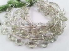Green Amethyst Faceted Eagle Beads