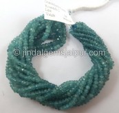 Indicolite Grandidierite Facated Roundelle Beads Indicolite Grandidierite Facated Roundelle Beads