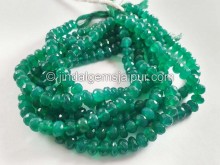 Green Onyx Faceted Roundelle Beads -- GRNX36