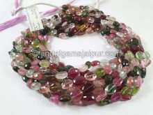 Tourmaline Faceted Oval Beads -- TURA545