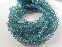 Natural Blue Zircon Faceted Drops Beads -- ZRCN51 Natural Blue Zircon Faceted Drops Beads -- ZRCN51