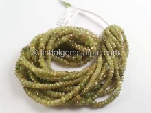 Sphene Shaded Faceted Roundelle Beads