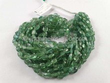 Green Tourmaline Faceted Oval Beads