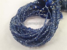 Deep Blue Kyanite Faceted Nugget Beads -- KNT38