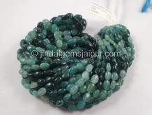 Grandidierite Shaded Smooth Oval Beads -- GRDRT88