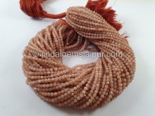 Sunstone Faceted Round Beads -- SNSA45