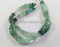 Bluish Green Tourmaline Shaded Step Cut Roundelle Beads -- TOURBG125 Bluish Green Tourmaline Shaded Step Cut Roundelle Beads -- TOURBG125