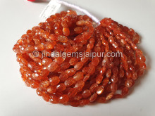 Sunstone Faceted Oval Shape Beads