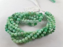 Chrysoprase Shaded Smooth Round Beads -- CRPA70