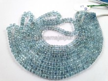 Aquamarine Far Faceted Roundelle Beads