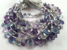 Fluorite Faceted Dolphin Pear Beads -- FLRT20 Fluorite Faceted Dolphin Pear Beads -- FLRT20