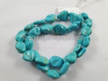 Golden Spiderweb Turquoise Irregular Nugget Beads -- TRQ190