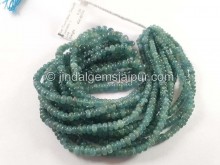 Blue Tourmaline Smooth Roundelle Beads