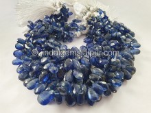 Kyanite Faceted Pear Dark Beads