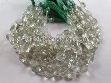 Green Amethyst Faceted Flower Beads