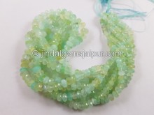 Natural Peruvian Blue Opal Shaded Faceted Roundelle Beads