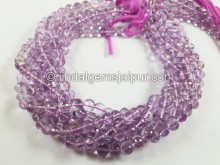 Pink Amethyst Far Faceted Round Beads