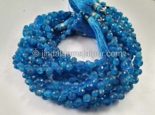 Neon Apatite Faceted Onion Beads