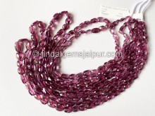 Purple Rhodolite Garnet Faceted Oval Beads