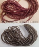Colour Change Garnet Faceted Tyre Beads