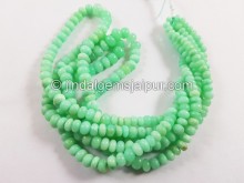 Apple Green Mint Chrysoprase Smooth Roundelle Beads Apple Green Mint Chrysoprase Smooth Roundelle Beads