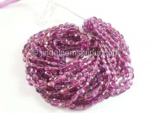 Rhodolite Purple Garnet Faceted Oval Beads -- GRNA117