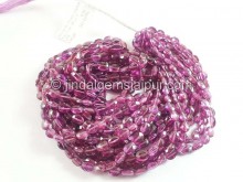 Rhodolite Purple Garnet Faceted Oval Beads