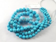 Turquoise Arizona Smooth Balls Beads -- TRQ239