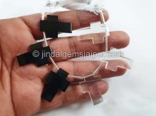 Multi Stone Faceted Cross Beads