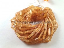 Imperial Topaz Step Cut Pipe Beads -- IMTP42