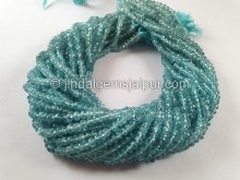 Blue Zircon Shaded Faceted Roundelle Beads -- ZRCN47 Blue Zircon Shaded Faceted Roundelle Beads -- ZRCN47