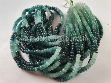 Grandidierite Big Faceted Roundelle Beads
