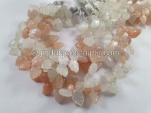 Multi Moonstone Carved Shield Pear Beads -- MONA87 Multi Moonstone Carved Shield Pear Beads -- MONA87
