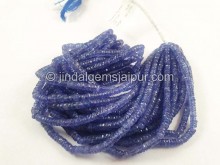 Tanzanite Faceted Tyre Beads