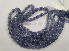 Iolite Faceted Oval Beads