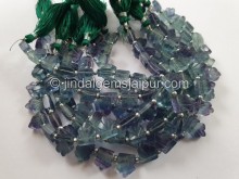 Blue Fluorite Carved Pentagon Beads