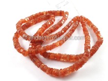 Sunstone Step Cut Bolt Shape Beads