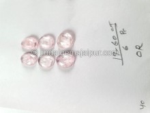 Morganite Rose Cut Slices