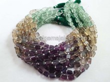 Fluorite Faceted Nugget Beads