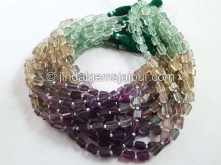 Fluorite Faceted Nugget Beads -- FLRT15