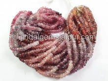 Multi Spinel Faceted Roundelle Beads -- MSPA37