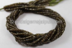 Andalusite Micro Cut Roundelle Beads